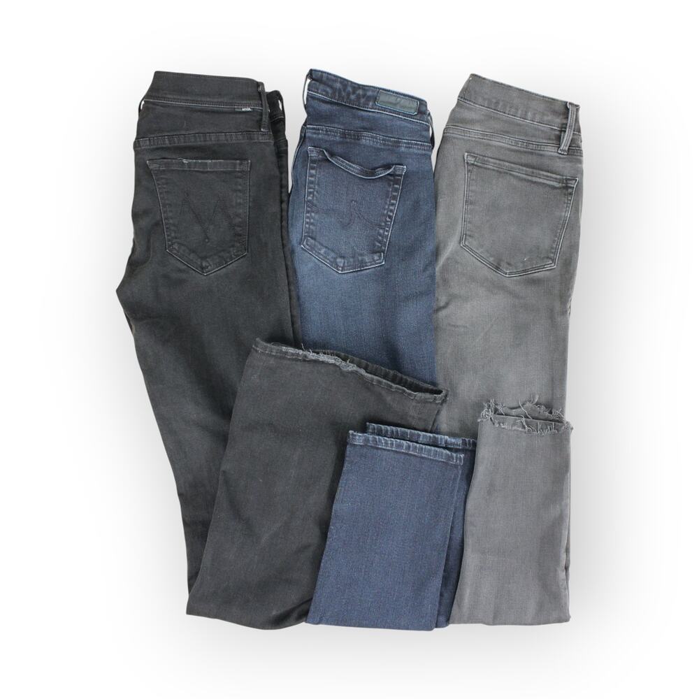 Size 29 3Pair Denim Jeans MOTHER • AG AdrianoGoldschmied • FRAME